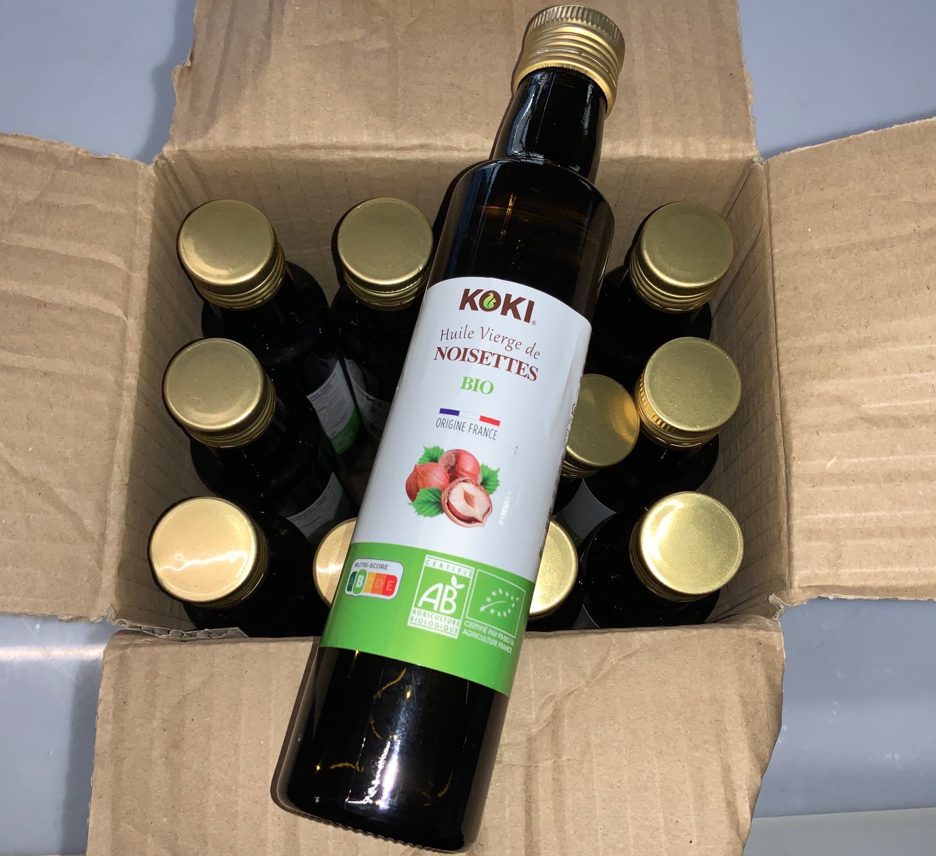 Haselnussöl BIO 12x0.25lt (Koki) OCCASION