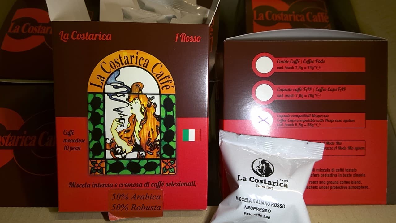 Kaffee Kapsel rosso stark 6x10