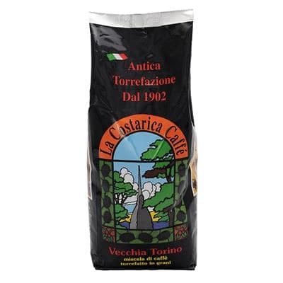 Coffee beans black vecchia Torino La Costarica