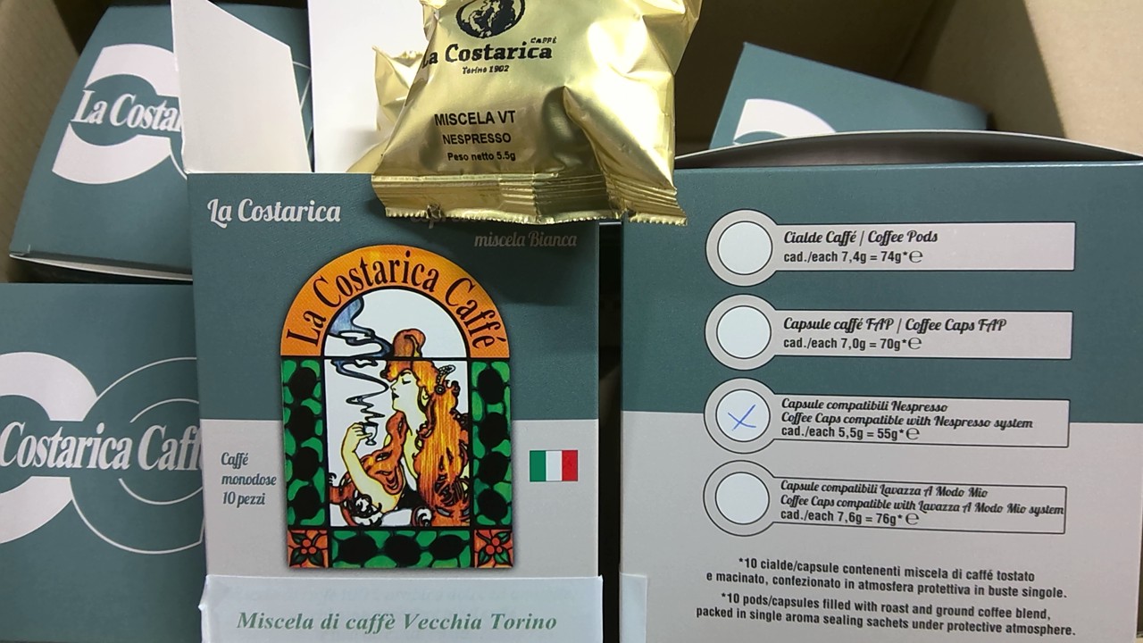 Kaffee Kapsel schwarz Vecchia Torino 6x10