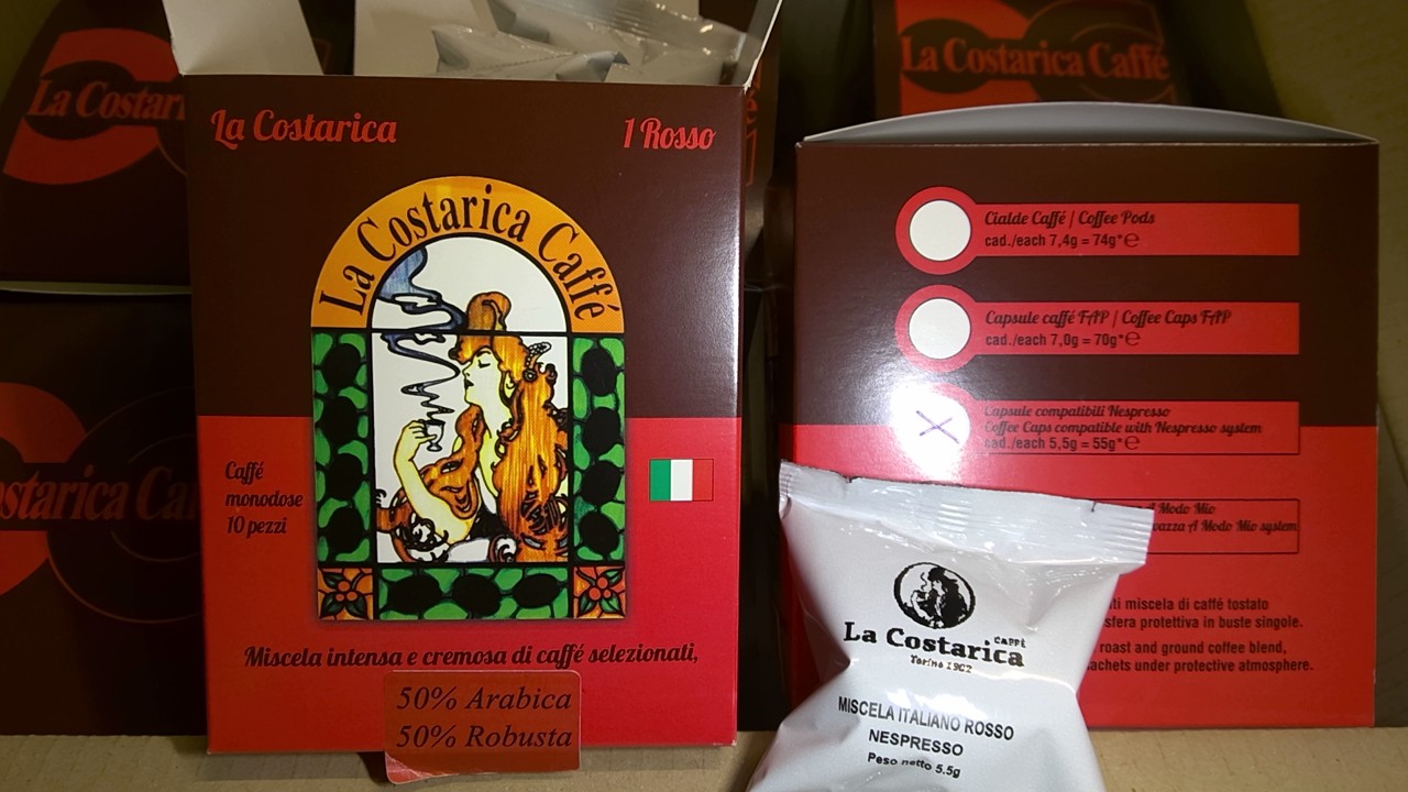 Café capsules rosso fort 6x10